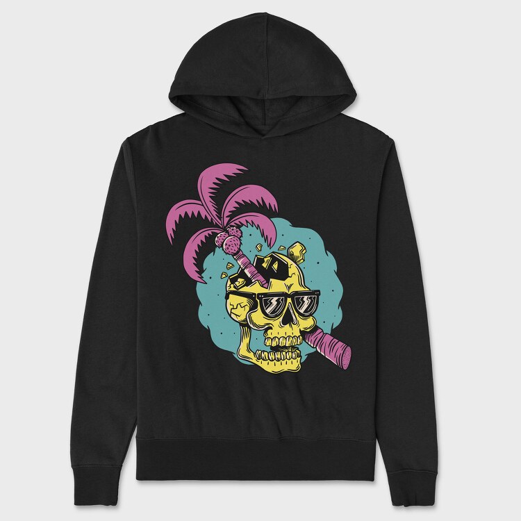 Skull Cracking, Unisex Men's Hoodie