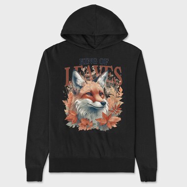 King of Leaves Fox, Unisex Men's Hoodie