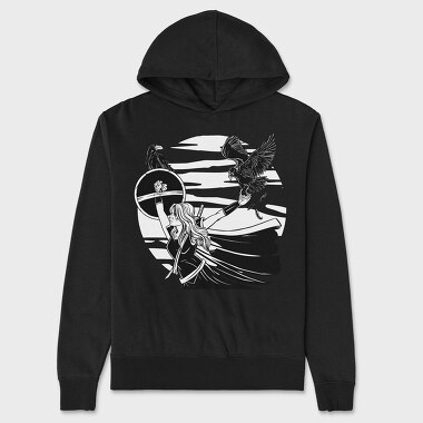 Viking Crows, Unisex Men's Hoodie