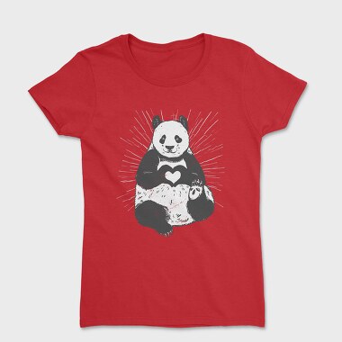 Panda Heart, Women's T-Shirt