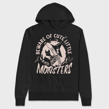 Beware of Cute Little Monsters, Unisex Men's Hoodie