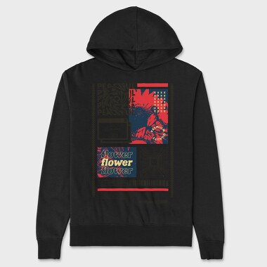 Peaceful 1, Unisex Men's Hoodie