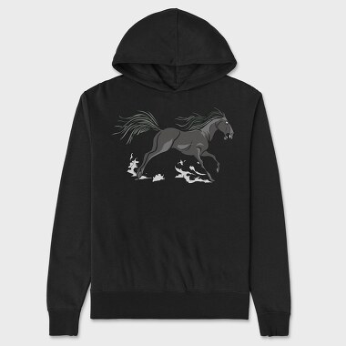 Horse Run, Unisex Men's Hoodie