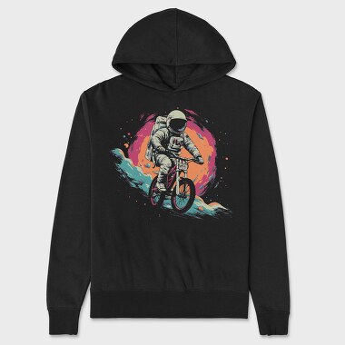 Astronaut Bike, Unisex Men's Hoodie