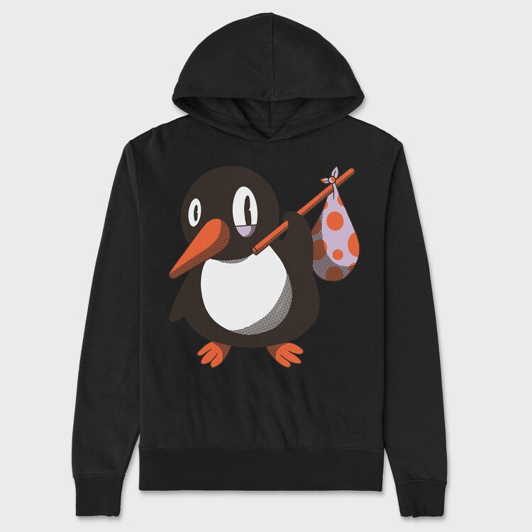Penguin, Unisex Men's Hoodie
