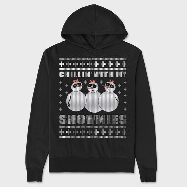 Chillin With My Snowmies, Unisex Men's Hoodie