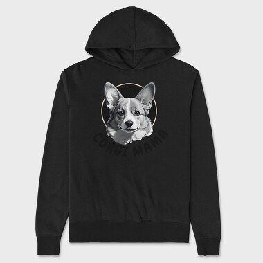 Corgi Mama, Unisex Men's Hoodie