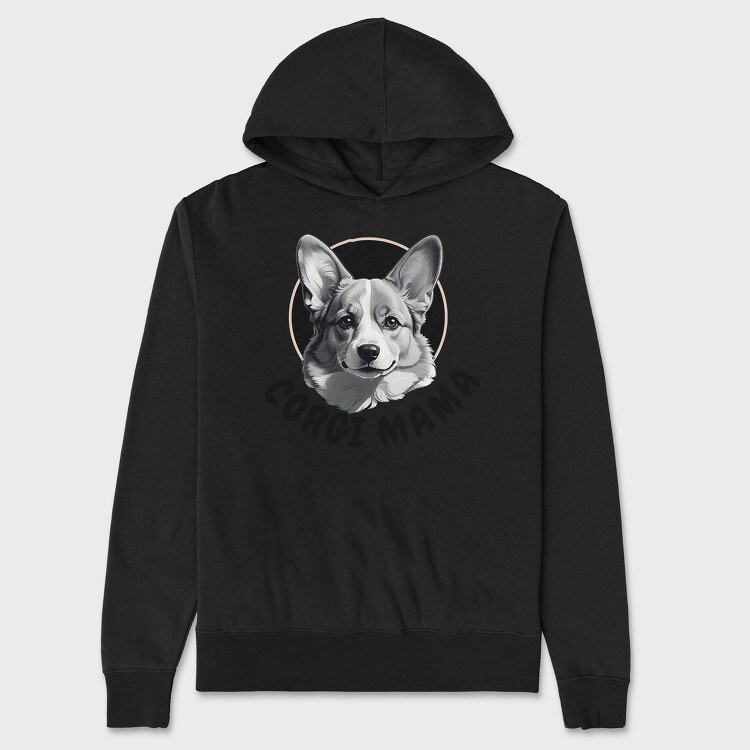 Corgi Mama, Unisex Men's Hoodie