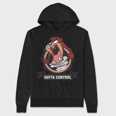 Tasmanian Devil Outta Control, Unisex Men's Hoodie
