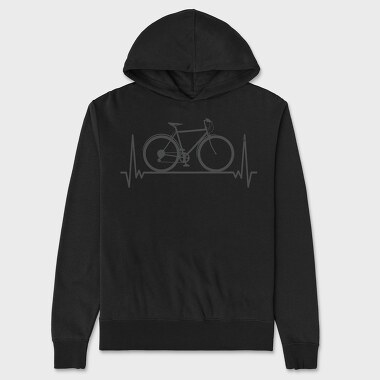 Bicycle Heartbeat, Unisex Men's Hoodie