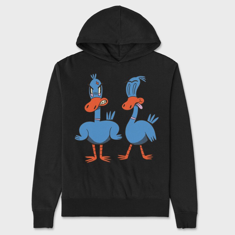 Two Ducks, Unisex Men's Hoodie