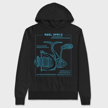Tech Reel Diagram, Unisex Men's Hoodie