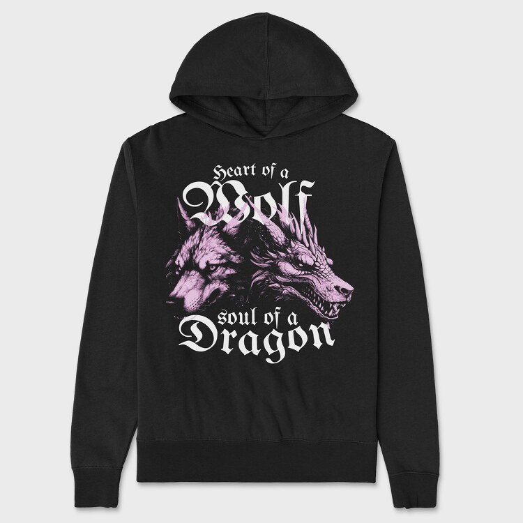 Wolf and Dragon, Унисекс Мъжко Суичър