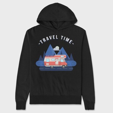 Travel Time Camper, Unisex Men's Hoodie