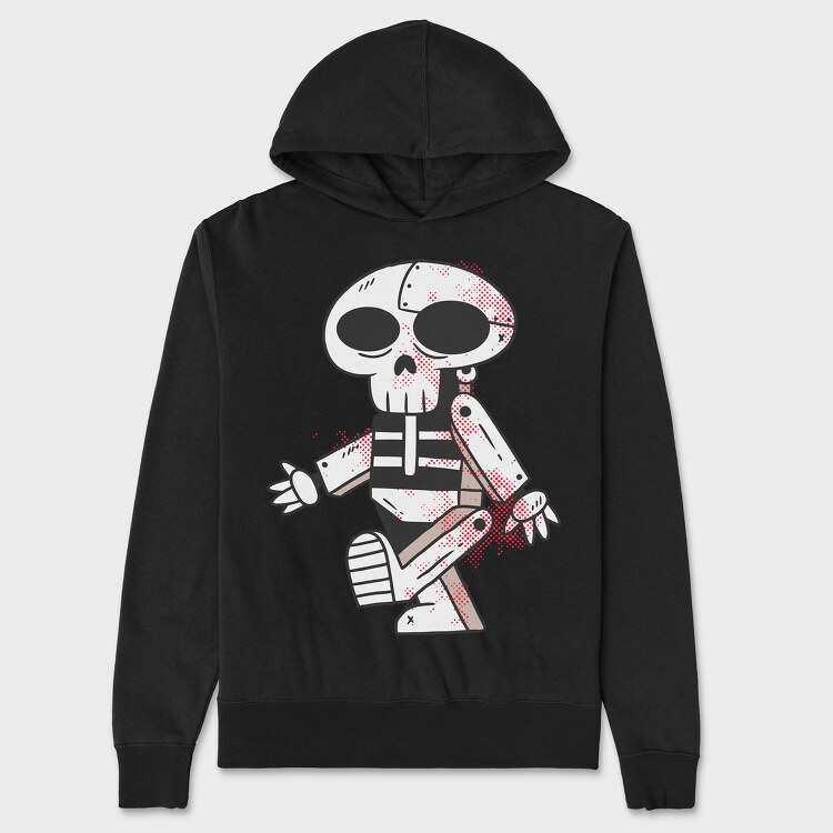 Robot Skull, Unisex Men's Hoodie
