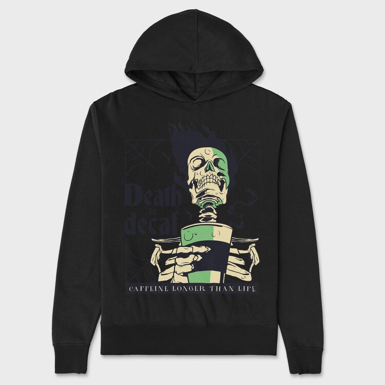 Death to Decaf, Unisex Men's Hoodie