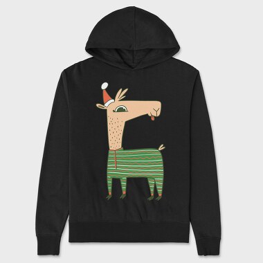 Christmas Llama, Unisex Men's Hoodie