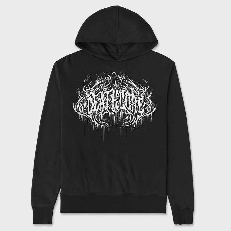 Deathcore Lettering, Unisex Men's Hoodie