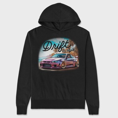 Drift Car, Unisex Men's Hoodie