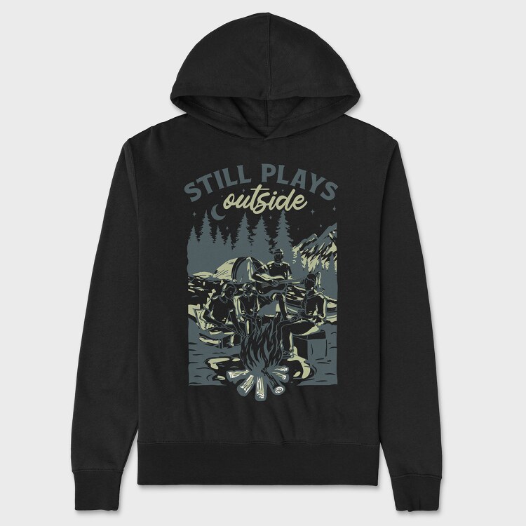 Camping With Friends, Unisex Men's Hoodie
