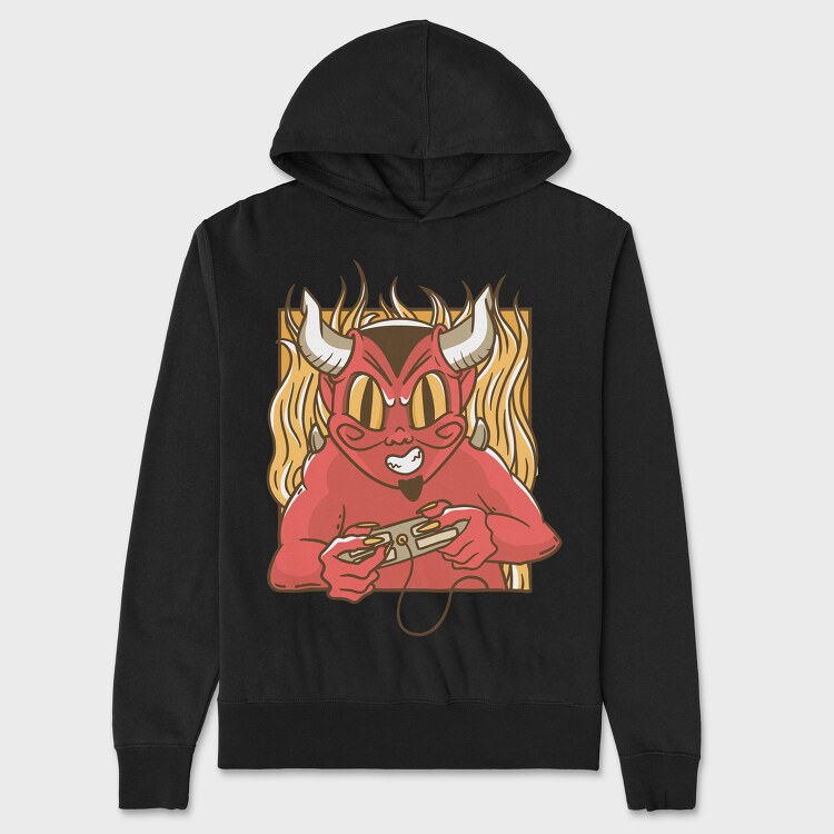 Devil Gamer, Unisex Men's Hoodie