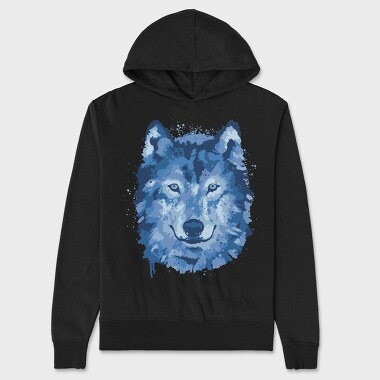 Wolf Splattered, Унисекс Мъжко Суичър