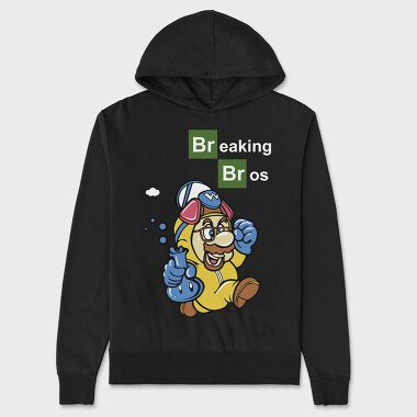 Breacking Bros Mario, Unisex Men's Hoodie
