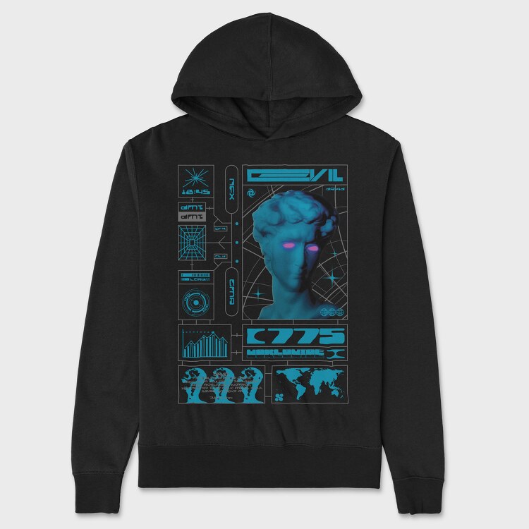 Electric Evil 2, Unisex Men's Hoodie