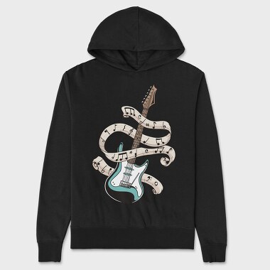 Electric Guitar, Unisex Men's Hoodie