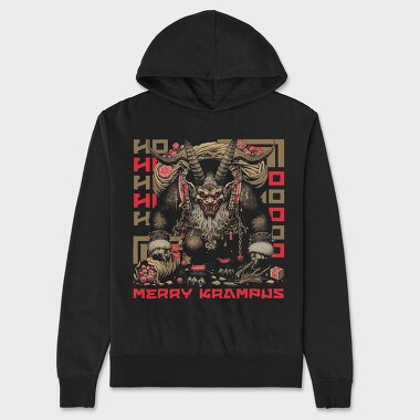Unisex Men's Hoodie, Trend Merry Krampus Japanese