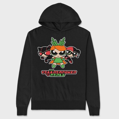 The Powerpuff Girls Catwoman Harley, Unisex Men's Hoodie