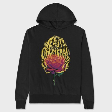 Fire Beauty Is Ephemeral, Unisex Men's Hoodie