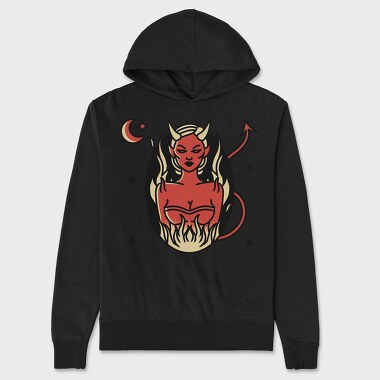Devil Girl, Unisex Men's Hoodie