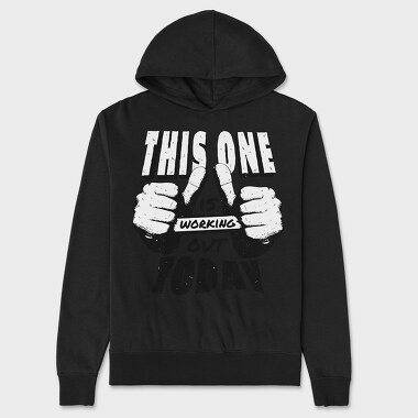 Working Out, Unisex Men's Hoodie
