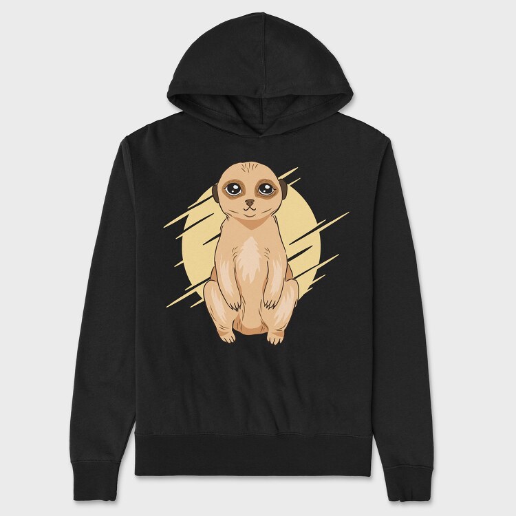 Cute Meerkat, Unisex Men's Hoodie