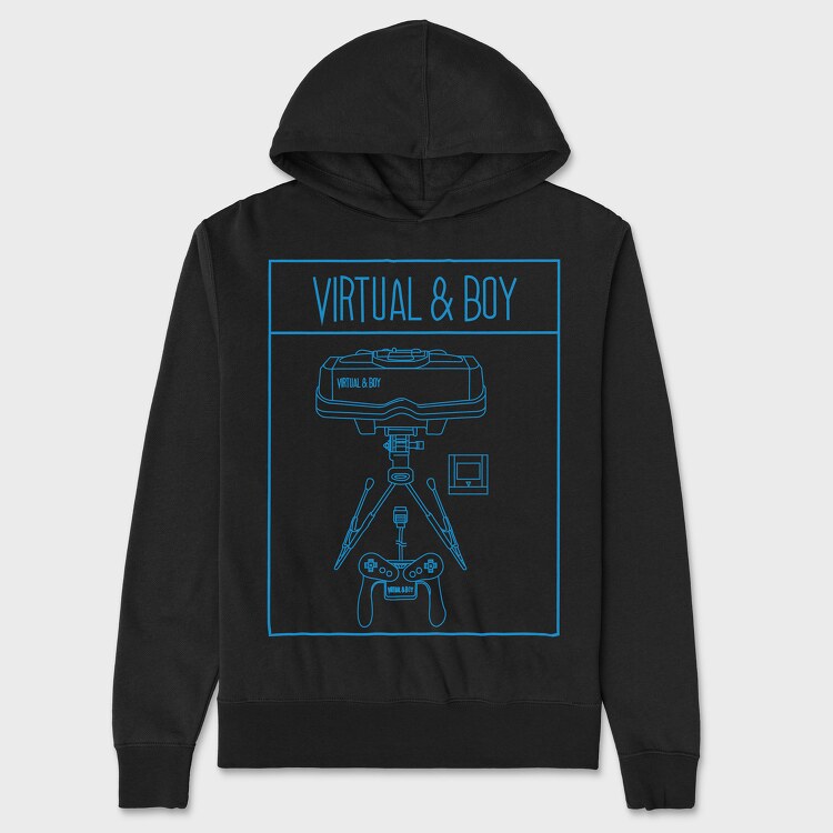 Retro Gaming Virtual And Boy, Unisex Men's Hoodie