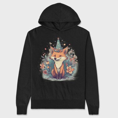 Birthday Fox, Unisex Men's Hoodie
