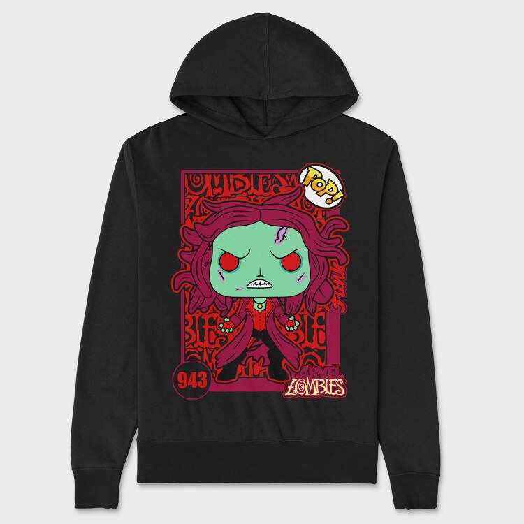 Funko Marvel Zombies Scarlet Witch, Unisex Men's Hoodie