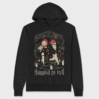 Married to Evil, Unisex Men's Hoodie
