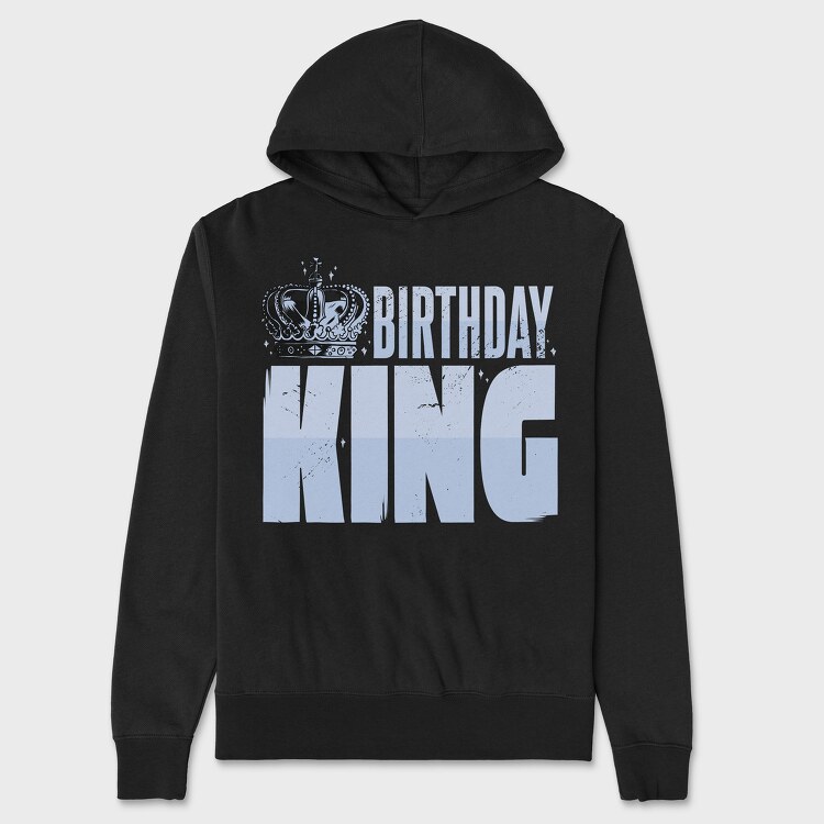 Birthday King, Unisex Men's Hoodie