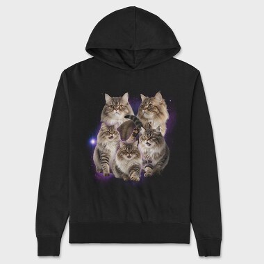 Persian Cats Space, Unisex Men's Hoodie