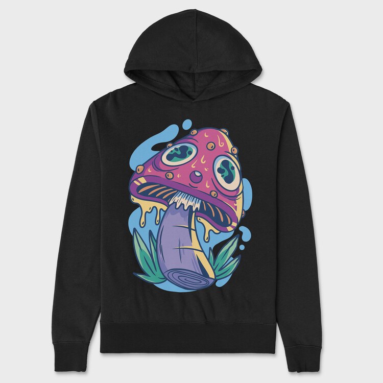Trippy Mushroom, Unisex Men's Hoodie