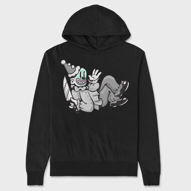 Halloween Retro Cartoon Character, Unisex Men's Hoodie