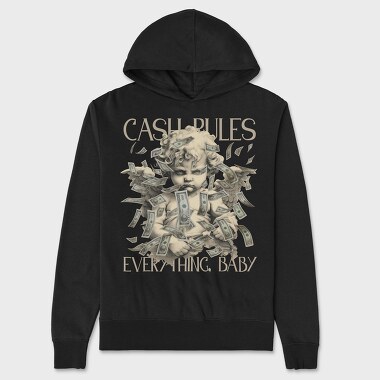 Cash Rules, Unisex Men's Hoodie