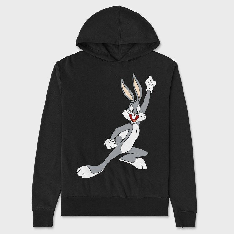 Cartoon Retro Bugs Bunny 3, Unisex Men's Hoodie