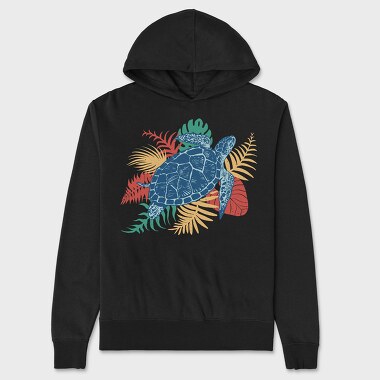 Tropical Turtle, Unisex Men's Hoodie