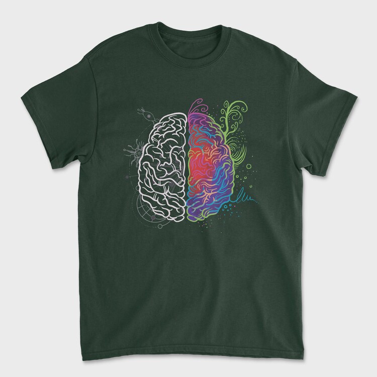 Brain Leftand Right, Unisex Men's T-Shirt