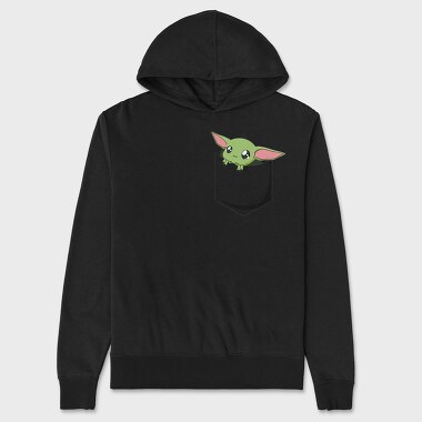 Pocket Baby Yoda 23, Unisex Men's Hoodie