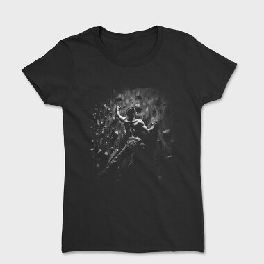 Man Climbing Wall, Women's T-Shirt