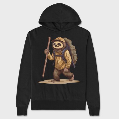 Sloth Hiking, Unisex Men's Hoodie